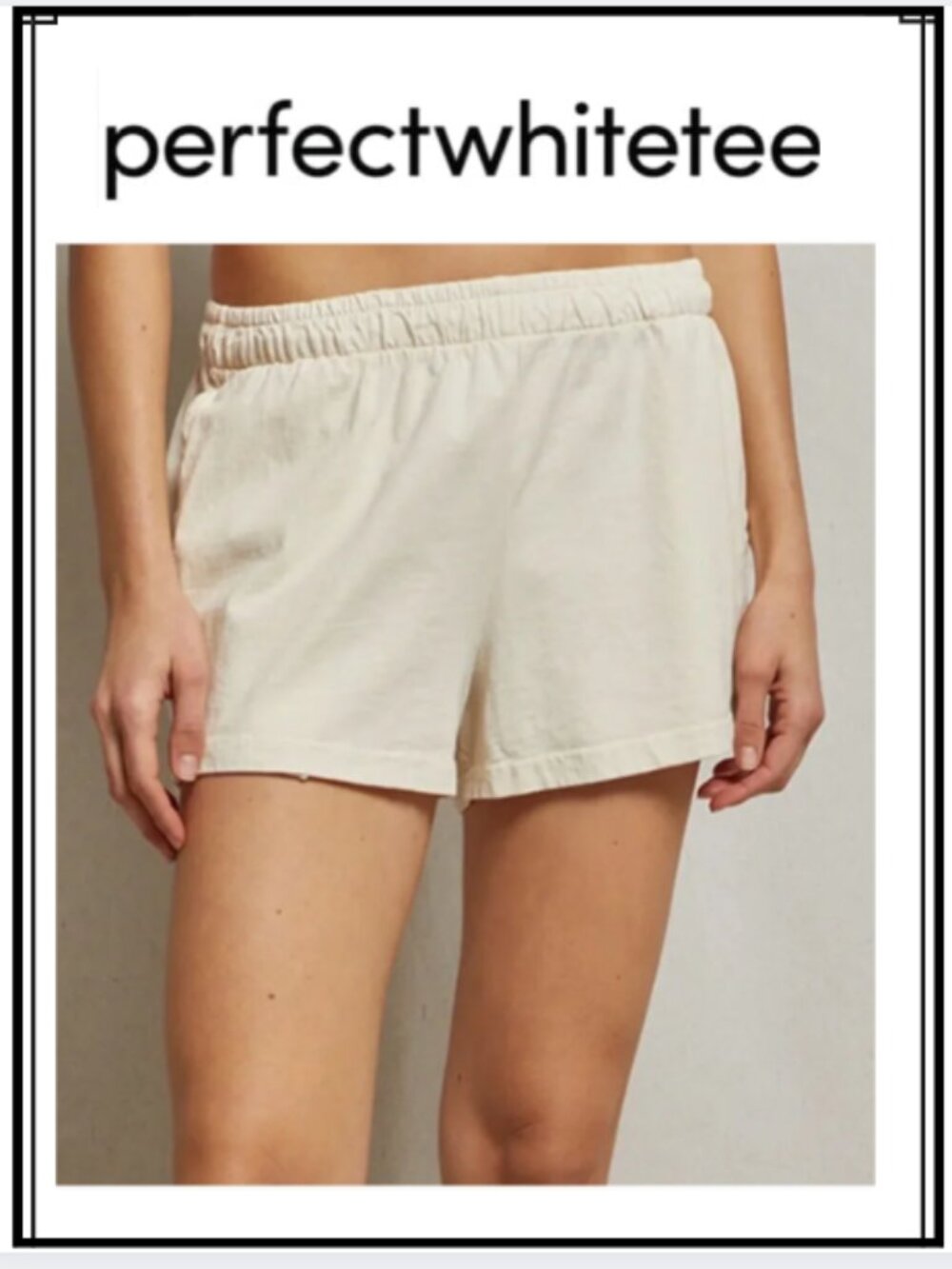 PERFECT WHITE TEE ADIA-EASY PULL ON SHORT